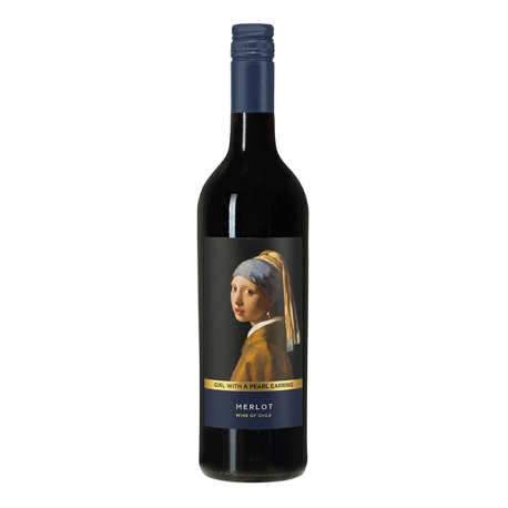 Vermeer The Girl with a Pearl Earring Merlot